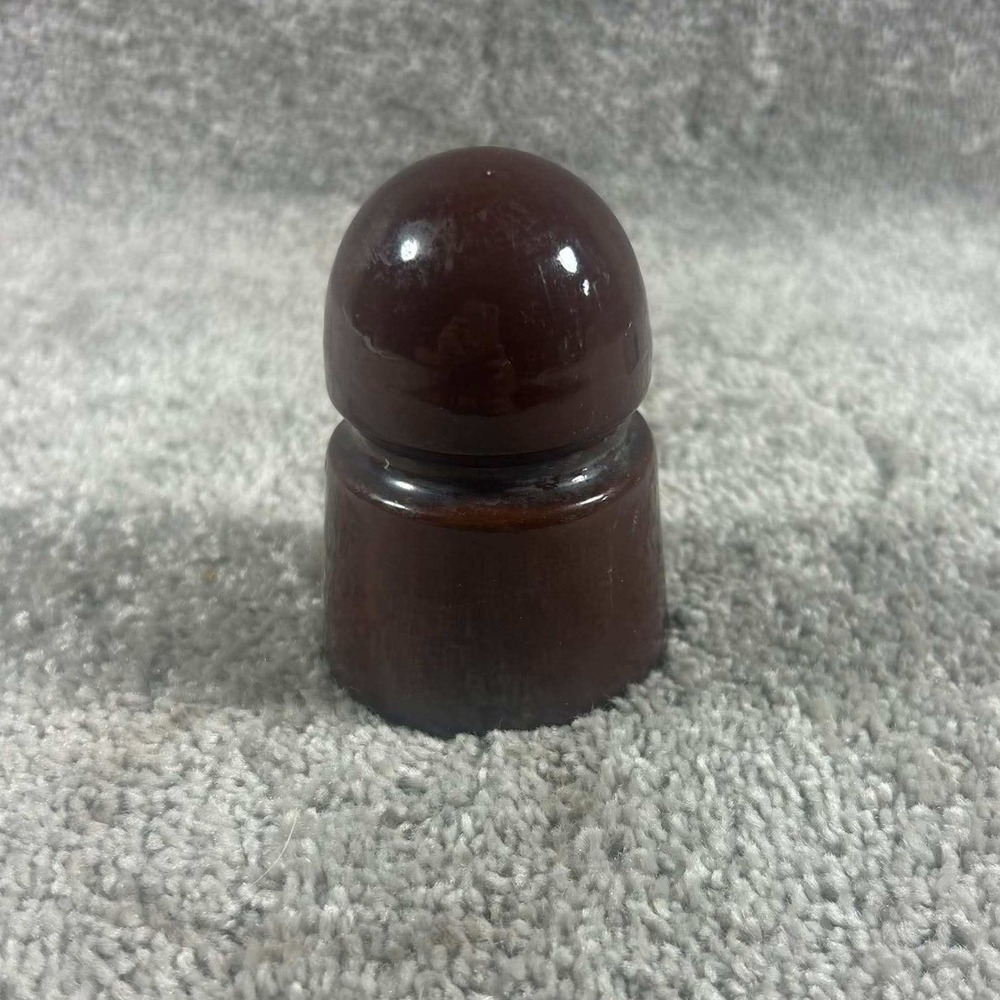 Ceramic Electrical Insulator Brownโ Vintage Beehive Industrial Decor